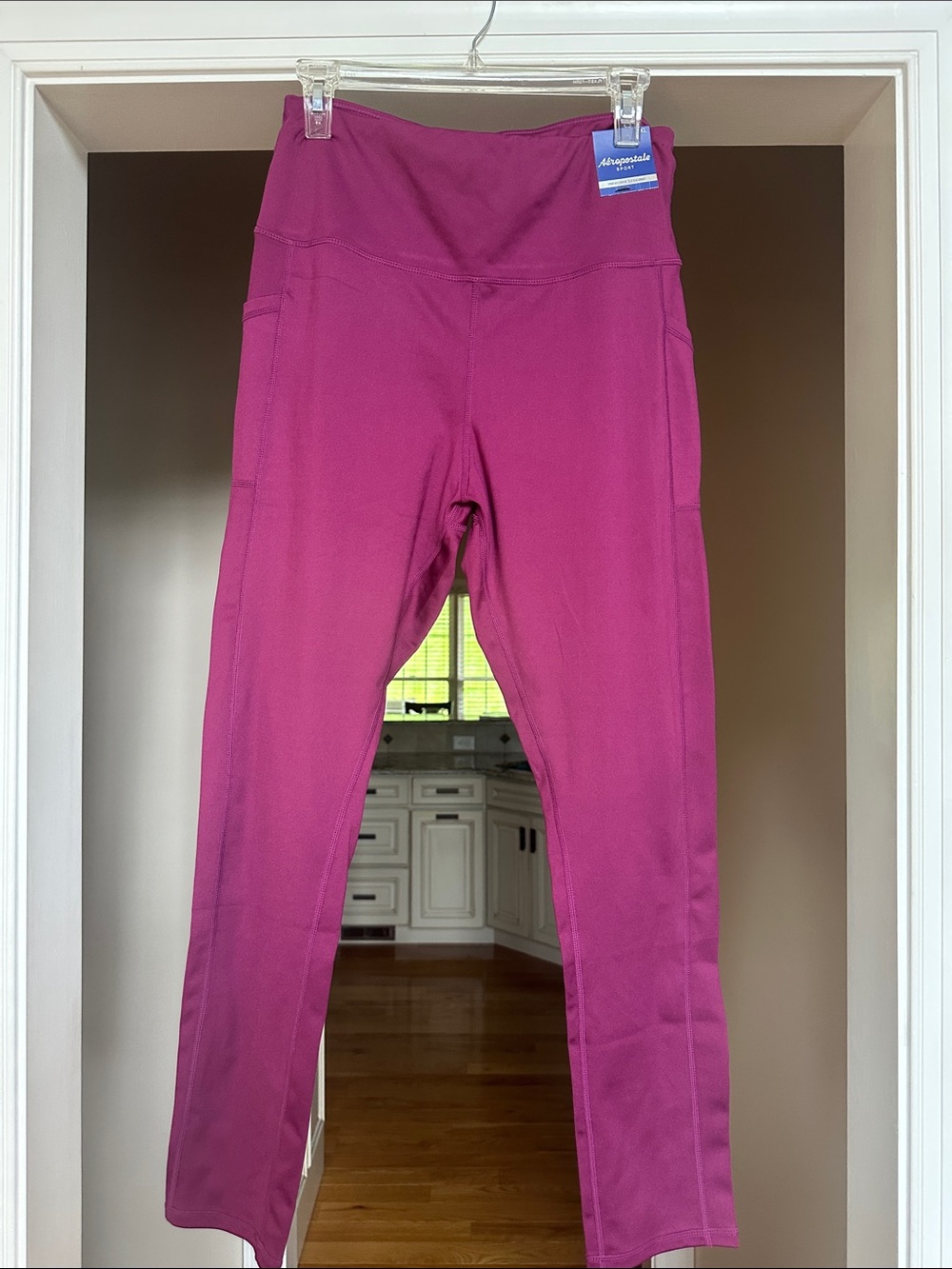 Aeropostale Pink High-Waist Active Leggings
